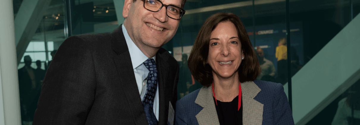 Us Against Alzheimer's COO Russ Paulsen and board member Jill Lesser