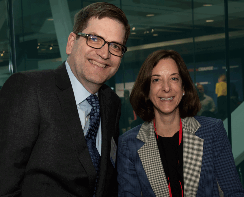 Us Against Alzheimer's COO Russ Paulsen and board member Jill Lesser